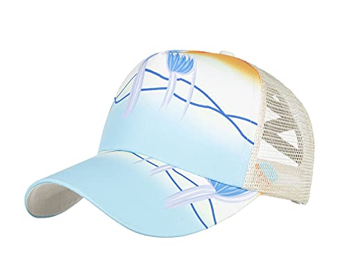 RUICHENG Pferdeschwanz Cap Damen Sommer Mesh Baseball Cap Basecap Atmungsaktiv Sonnenhut Kappe (Graffiti 1) von RUICHENG