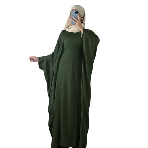 Frauen Muslim Robe Weiche Krepp Schmetterling Batwing Abaya Dubai Luxus Islam Muslim Kaftan Bescheidenes Kleid von RUIG