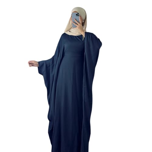 Frauen Muslim Robe Weiche Krepp Schmetterling Batwing Abaya Dubai Luxus Islam Muslim Kaftan Bescheidenes Kleid von RUIG