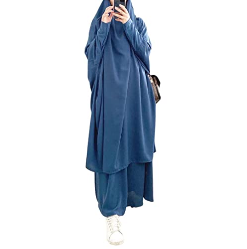 Frauen muslimisches Kleid mit Kapuze Hijab Gebetskleidung Abaya islamische Robe Maxi afrikanischer Kaftan Islam Dubai Türkei Kleidung von RUIG
