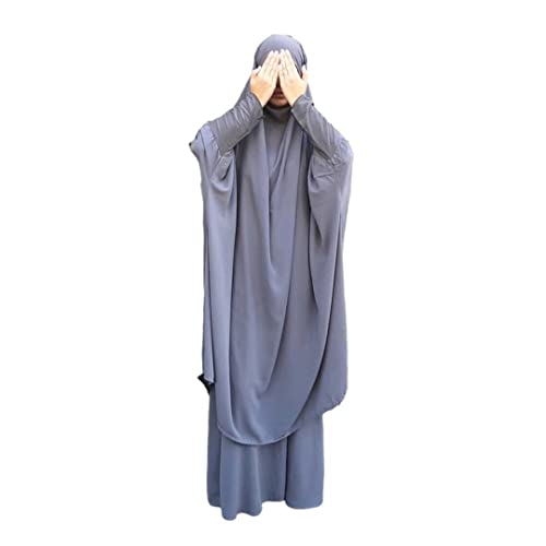 Frauen muslimisches Kleid mit Kapuze Hijab Gebetskleidung Abaya islamische Robe Maxi afrikanischer Kaftan Islam Dubai Türkei Kleidung von RUIG