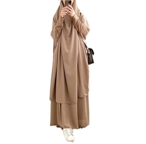 Frauen muslimisches Kleid mit Kapuze Hijab Gebetskleidung Abaya islamische Robe Maxi afrikanischer Kaftan Islam Dubai Türkei Kleidung von RUIG