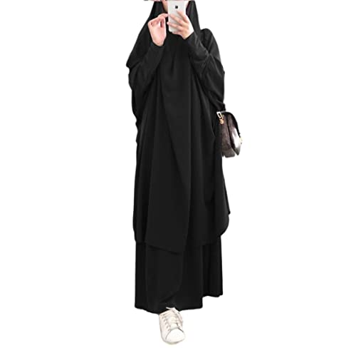 Frauen muslimisches Kleid mit Kapuze Hijab Gebetskleidung Abaya islamische Robe Maxi afrikanischer Kaftan Islam Dubai Türkei Kleidung von RUIG