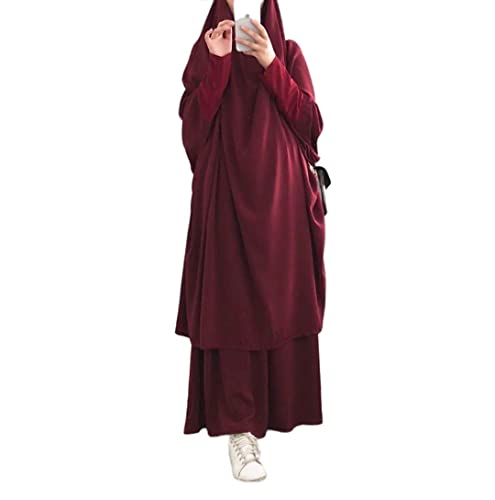 Frauen muslimisches Kleid mit Kapuze Hijab Gebetskleidung Abaya islamische Robe Maxi afrikanischer Kaftan Islam Dubai Türkei Kleidung von RUIG