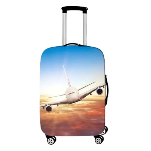 Gepäckschutzhülle mit Reißverschluss Elastische Anti-Kratz Waschbare Gepäckabdeckung mit Flugzeug Muster Für 18-32-Zoll Trolley Koffer Kinder Erwachsene Airplane Reisekoffer Abdeckungen (Blau Rot,L) Gepäckschutzhülle mit Reißverschluss Elastische Anti-Kratz Waschbare Gepäckabdeckung mit Flugzeug Muster Für 18-32-Zoll Trolley Koffer Kinder Erwachsene Airplane Reisekoffer Abdeckungen (Blau Rot,L) von RUILBJ