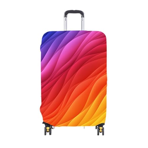 kofferschutzhülle Kofferhülle Elastisch Kofferhülle für Frauen Männer Kofferabdeckung Staub Kofferüberzug Schutzhülle Luggage Cover Meer Schildkröte Mops Motive (Orange, L(Fit 26-28 Zoll Koffer)) von RUILBJ