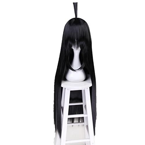 100cm Anime Aotu World KAILIE Long Straight Black Cosplay Wig With Bangs Halloween Costume Synthetic Hair Wigs For Women von RUIRUICOS