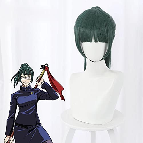 2021 Anime Jujutsu Kaisen Zenin Maki Cosplay Wig for Women Halloween Party Cosplay Wig Daily Wear von RUIRUICOS