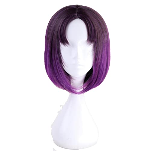 35cm Anime Miss Kobayashi's Dragon Maid Elma Short Purple Ombre Wig Cosplay Costume Synthetic Hair Wigs For Women von RUIRUICOS