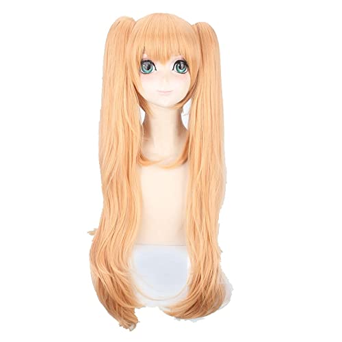 80cm Girls Frontline Ump45 UMP9 Cosplay Costume Wig Women Long Heat Resistant Synthetic Hair Wigs With Double Ponytails von RUIRUICOS