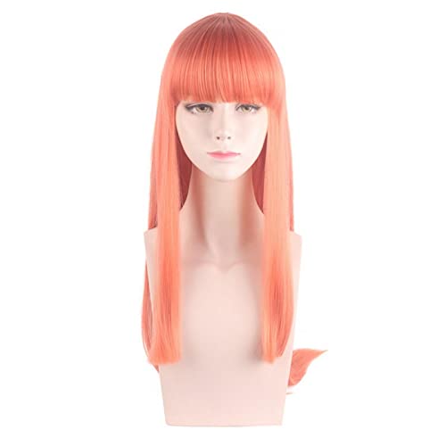 Anime 90cm Silence Suzuka Pretty Derby Orange Red Long Straight Wig With Bangs Synthetic Hair Halloween Party Wigs For Women von RUIRUICOS