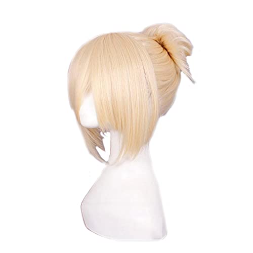 Anime Attack on Titan Cosplay Wig Annie Leonheart Women Girls Blond Synthetic Hair Halloween Party Cosplay Wigs + Wig Cap von RUIRUICOS