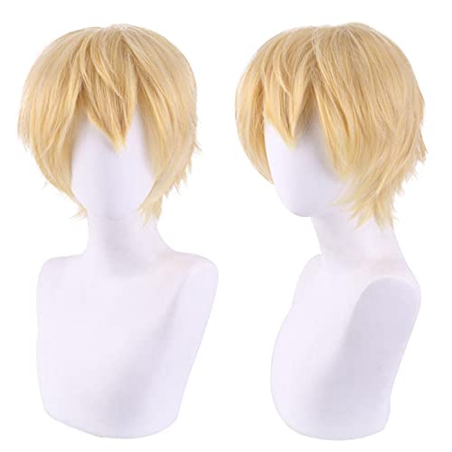 Anime Chainsaw Man Denji Cosplay Long Orange Wig Hairpins Props Heat-resistant Fiber Hair + Wig Cap Halloween Party Role Play von RUIRUICOS