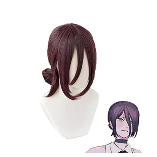 Anime Chainsaw Man Reze Cosplay Wig Auburn Synthetic Hair Halloween Party Wigs von RUIRUICOS