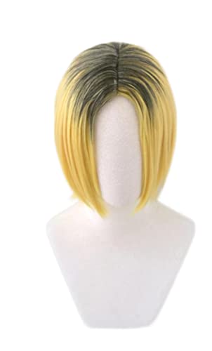 Anime Cosplay Wig Haikyuu!! Nekoma Kenma Kozume Short Wig Cosplay Costume Heat Resistant Synthetic Hair Haikiyu Men Wigs von RUIRUICOS