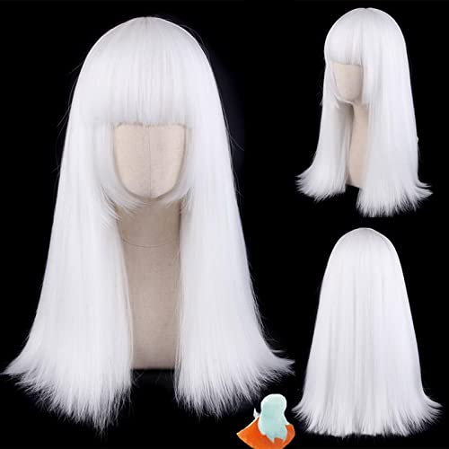 Anime Game Hatake Kakashi White Cosplay Wig Synthetic Hair Halloween Costume Party Play Wigs OneSize white17 von RUIRUICOS