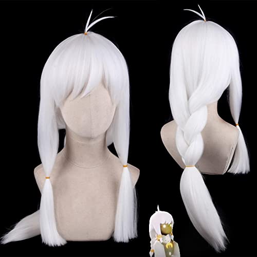 Anime Game Hatake Kakashi White Cosplay Wig Synthetic Hair Halloween Costume Party Play Wigs OneSize white18 von RUIRUICOS