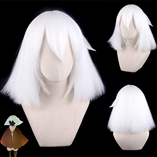 Anime Game Hatake Kakashi White Cosplay Wig Synthetic Hair Halloween Costume Party Play Wigs OneSize white3 von RUIRUICOS