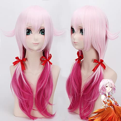 Anime Gulity Crown Pink Ombre Cosplay Wig Long Synthetic Hair Halloween Costume Party Play Wigs For Women von RUIRUICOS