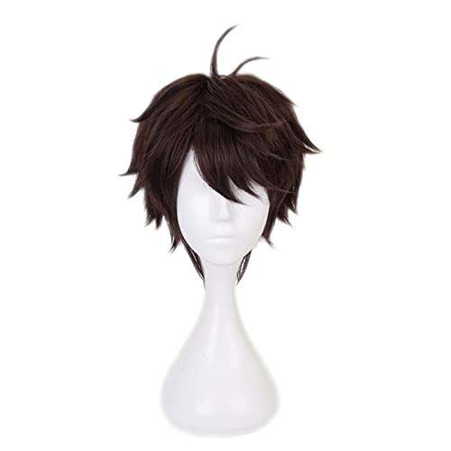 Anime Haikyuu!! Toru Oikawa Cosplay Short Brown Wig Haikyu Heat-resistant Fiber Hair + Wig Cap Halloween Party Role Play for Man von RUIRUICOS