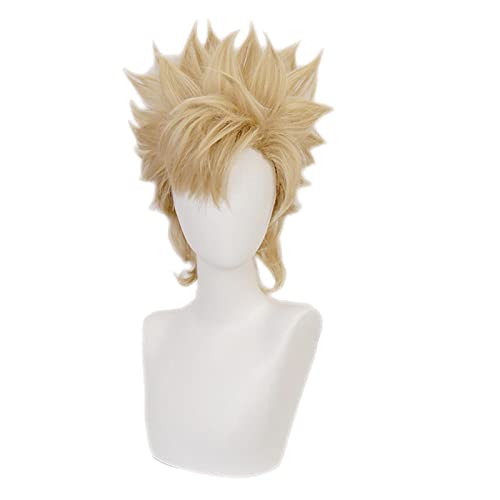 Anime Jojo's Bizarre Adventure Caesar Anthonio Zeppeli Wig Cosplay Costume Heat Resistant Synthetic Hair Halloween Party Wigs von RUIRUICOS