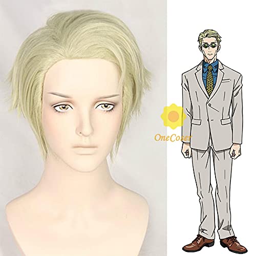 Anime Jujutsu Kaisen Kento Nanami Cosplay Short Wig Synthetic Hair Men Cosplay Wig + Wig Cap Synthetic Halloween Party Prop von RUIRUICOS