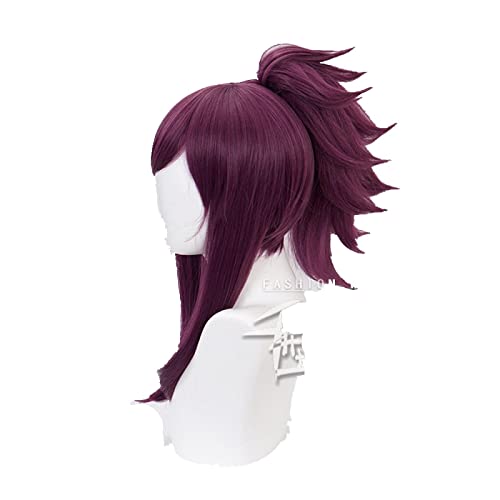 Anime KDA Akali Mix Purple Cosplay Cosume Wig Halloween Heat Resistant Synthetic Hair Wigs For Party von RUIRUICOS