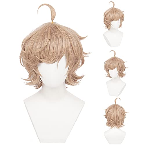 Anime Kanae Cosplay Wig Nijisanji VTuber Cosplay 2 Version Linen short Wig Synthetic Hair Heat Resistant Halloween von RUIRUICOS