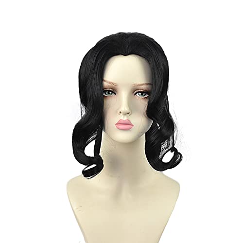 Anime Kibutsuji Muzan Cosplay Black Wig Kimetsu no Yaiba Heat-resistant Fiber Hair + Wig Cap Party Girls Women von RUIRUICOS