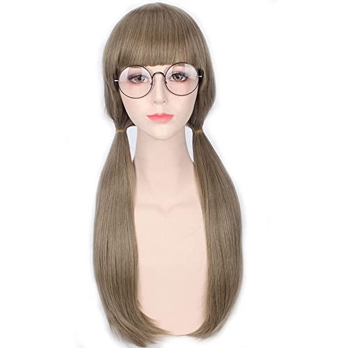 Anime Long Straight Wig With Bangs Harajuku ita Grey Purple Black Red Cosplay Wigs For Women OneSize asthepicture von RUIRUICOS