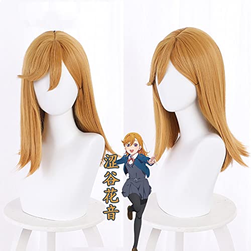 Anime Love live! Superstar!! Shibuya Kanon Cosplay Wig Light Brown Hair Synthetic Hair + Wig Cap Party Girls Women von RUIRUICOS