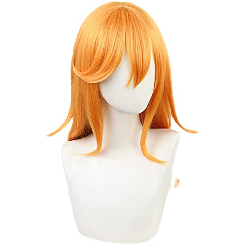 Anime Love live! Superstar!! Shibuya Kanon Cosplay Wig Orange Long Hair Synthetic Hair + Wig Cap Party Girls Women von RUIRUICOS