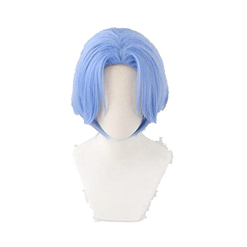 Anime SK8 the Infinity Langa Cosplay Wig SK Light Blue Short Wig Heat-resistant Fiber Hair + Wig Cap Party Role Play Men von RUIRUICOS