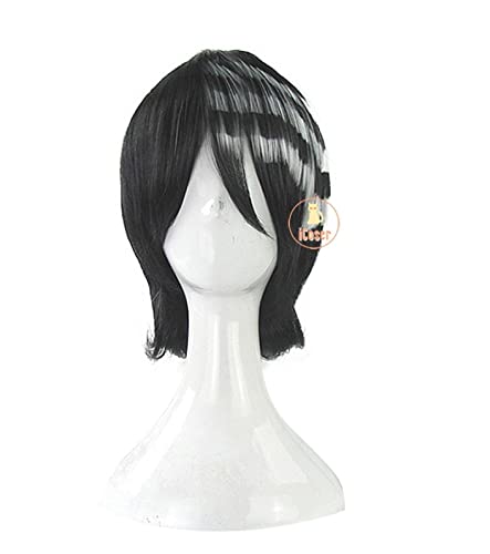 Anime Soul Eater Death the Kid Cosplay Wig Desu za Kiddo Black mix White Wig Carnival Halloween Party Wig Pendant Props von RUIRUICOS