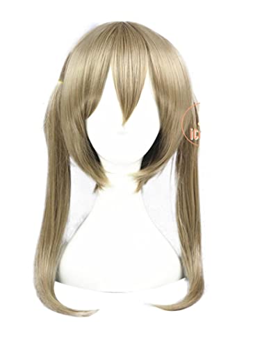 Anime Soul Eater Maka Albarn Cosplay Wig Brown Ponytail Synthetic Hair with Wig Cap Halloween Party Women Role Long Wig von RUIRUICOS