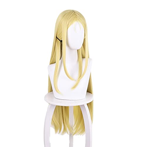 Anime Summer Time Rendering Cosplay Ushio Kofune Wig Shell Necklace Blonde Long Hair Heat-resistant Fiber Hair +Wig Cap Party von RUIRUICOS