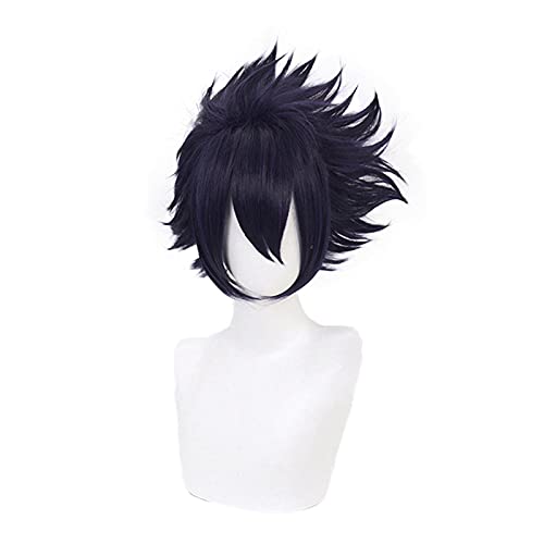 Anime Tamaki Amajiki Cosplay Dark Blue Wig Boku no Hero Academia Heat-resistant Fiber Hair + Wig Cap Party Men von RUIRUICOS