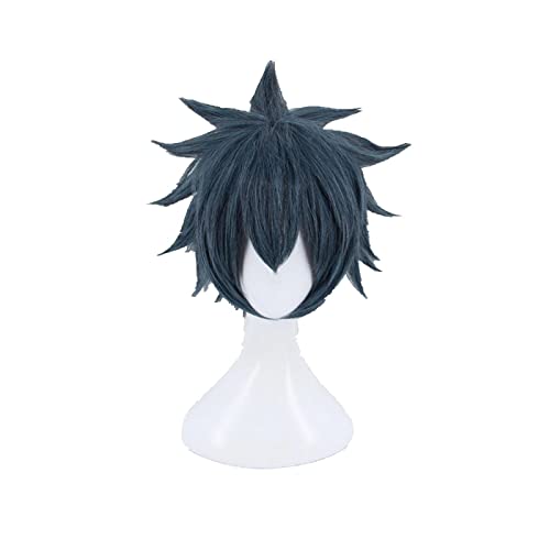 Aotu World Ray Mix Grey Blue Short Man Wig Cosplay Anime Styled Synthetic Hair Halloween Costume Game Play Wigs von RUIRUICOS