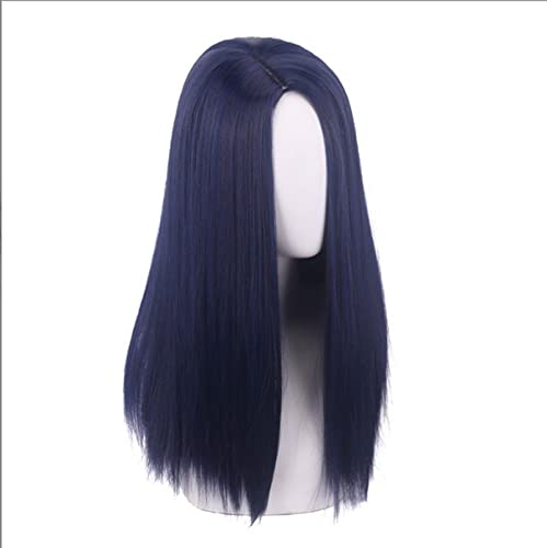 Arcane Caitlyn Dark Blue Long Straight Wig Cosplay Costume Heat Resistant Synthetic Hair Women Carnival Party Wigs von RUIRUICOS