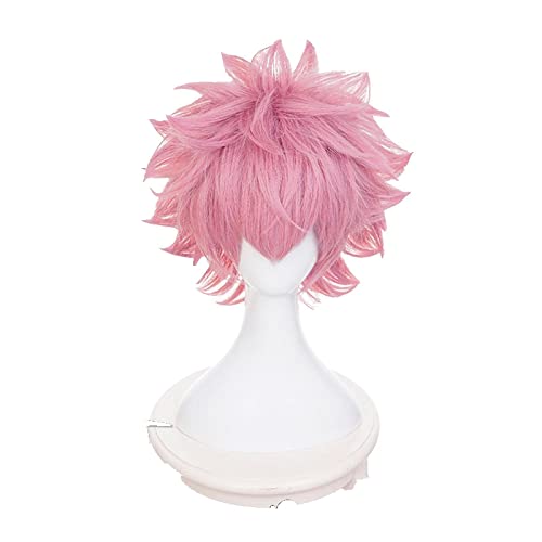 Ashido Mina Wig Cosplay Costume Men Women Short Synthetic Hair Party Role Play Wigs von RUIRUICOS