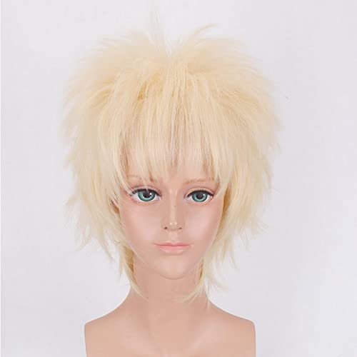 Bakugou Katsuki Blonde Short Cosplay Wig Synthetic Hair Halloween Costume Party Play Wigs For Men von RUIRUICOS