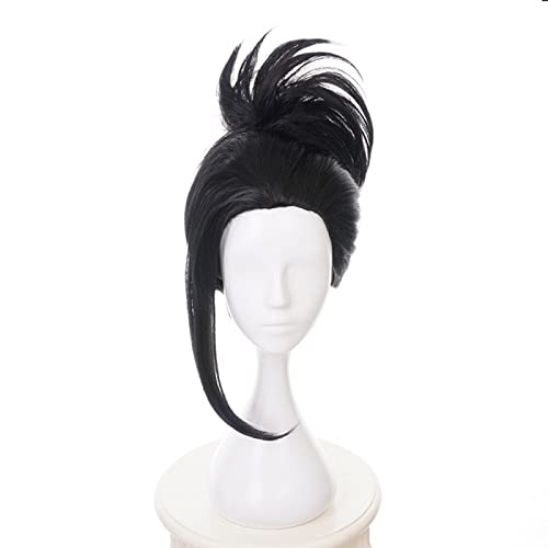 Black Cosplay Wig Boku no Hiro Akademia Momo Yaoyorozu Synthetic Hair + Wig Cap von RUIRUICOS