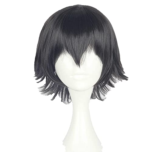 Bungo Stray Dogs Anime Edogawa Ranpo Cosplay Short Wig Heat-resistant Fiber Hair + Wig Cap Halloween Party Role Play Men von RUIRUICOS