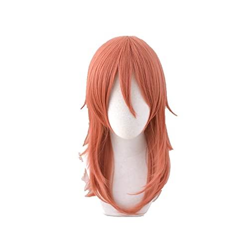 Chainsaw Man Angel Devil Cosplay Wig Dark Orange Long Hair Heat-resistant Fiber Hair + Wig Cap Halloween Party Role Play Girls von RUIRUICOS