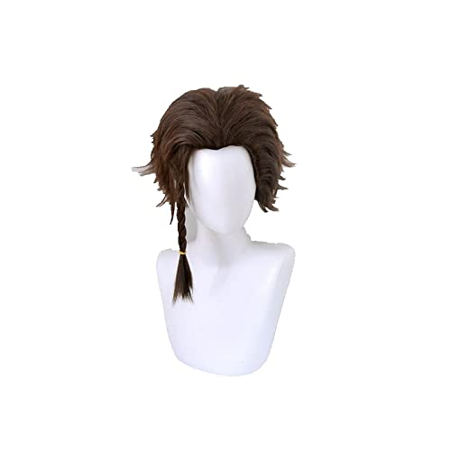 Fire Emblem ThreeHouses Puffy Brown Wig Short braiding Hair Halloween Cosplay Wig For Men von RUIRUICOS