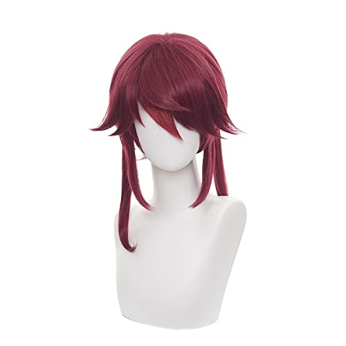 Game Genshin Impact Cosplay Rosaria Wig Genshin Impact Rosaria Short Heat Resistant Synthetic Hair Wigs von RUIRUICOS