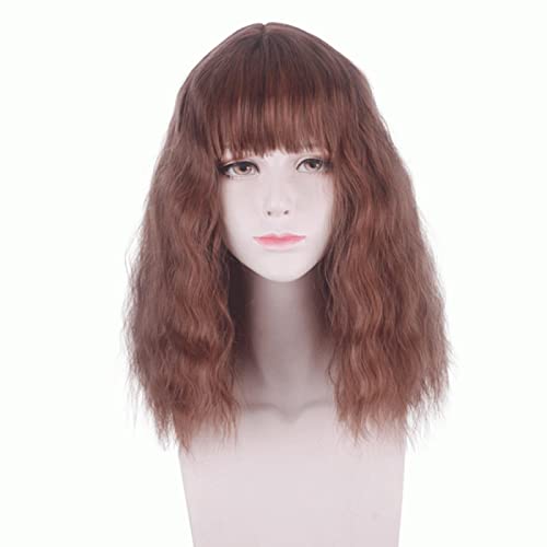 Game Movie Hermione Granger Brown Curly Anime Cosplay Wig With Bangs Synthetic Hair Girls Women Halloween Party Wigs von RUIRUICOS