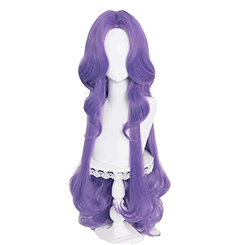 Game Syndra Rose Wig Cosplay Women Long Curly Wave Purple Wig Cosplay Anime Cosplay Heat Resistant Synthetic Wigs Halloween von RUIRUICOS