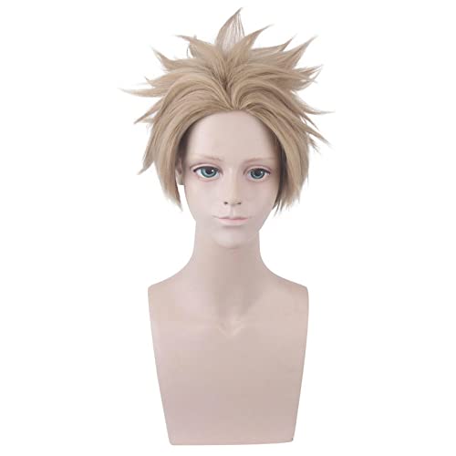 Hawks No.2 Boku No Hero Academia Cosplay Wigs Anime Brown Short Fluffy Heat-resistant Fiber Hair Wig von RUIRUICOS