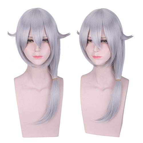 Honkai Impact 3 Cosplay Wig Bronya Zaychik Kiana Kaslana Fuka Yae Sakura Theresa Apocalypse Braiding Ponytails Long Fake Hair OneSize grey von RUIRUICOS